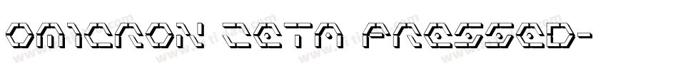 Omicron Zeta Pressed字体转换